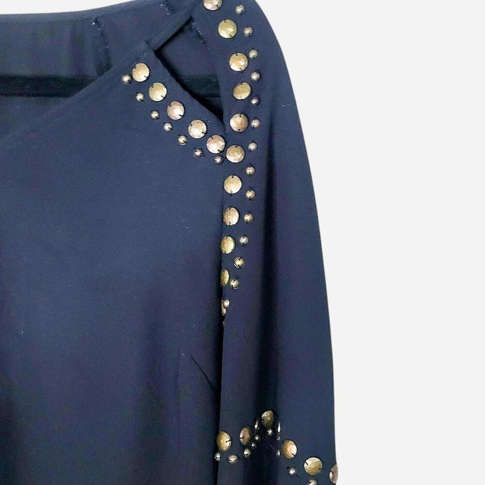 Victorian Rock & Republic gold studded boho blouse split sleeves - Picture 3 of 7